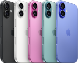Devices iPhone 16 Colours Banner U Mobile