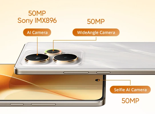 Shoot Like a Pro with Triple 50MP Cameras