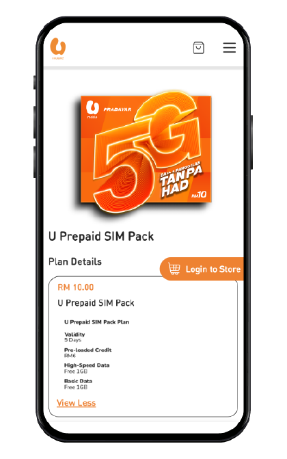 Roaming Online Store Banner U Mobile