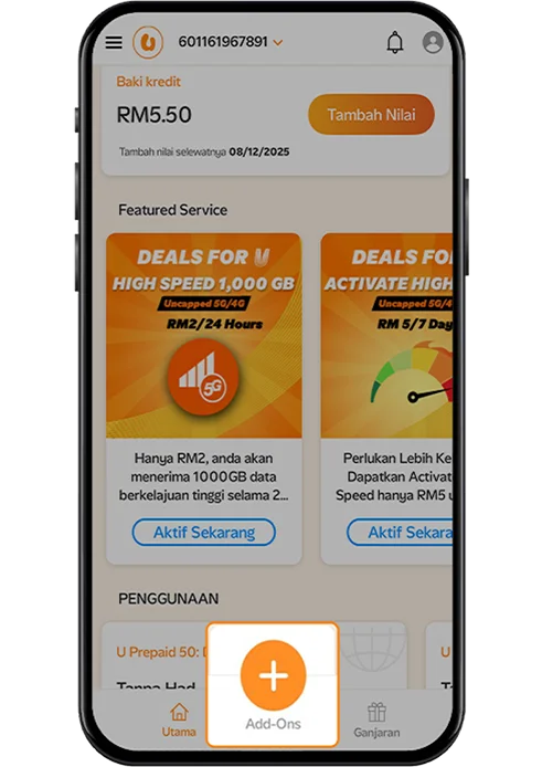 U Mobile - Pakej Rahmah Siswa | U