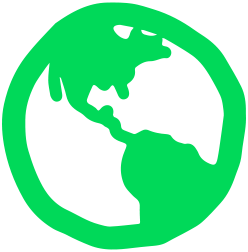 Devices Green globe Icon U Mobile