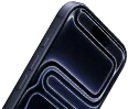 iPhone 17 Pro, front exterior, Dynamic Island at top, Action button, volume buttons