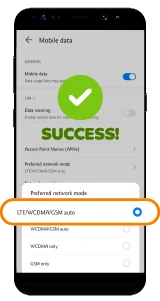 Support Activate 4G Network Step 6 Image U Mobile