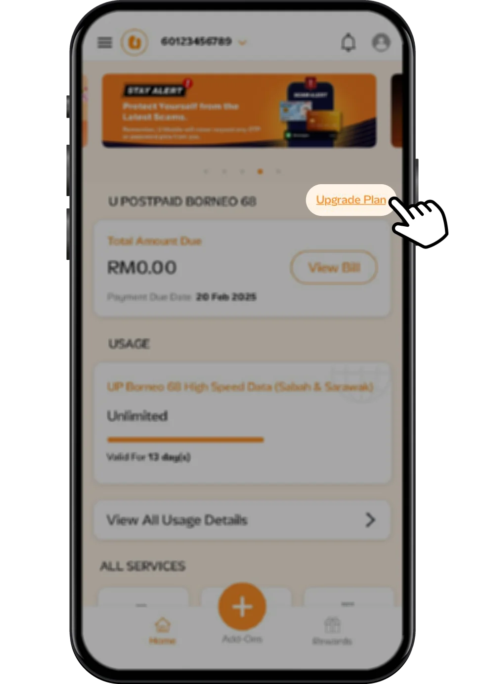 Support Upsize Plan Step 1 Image U Mobile