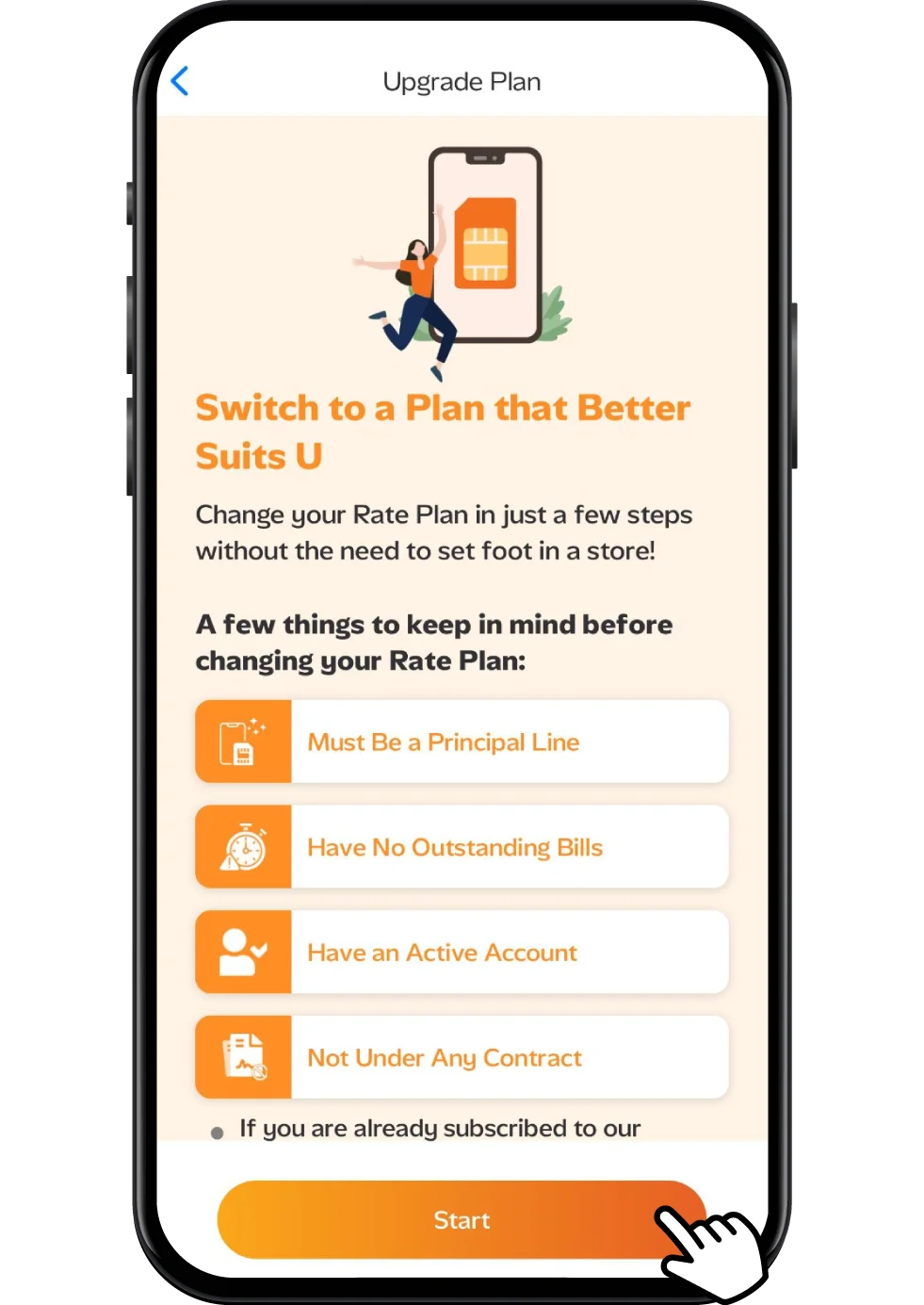 Support Upsize Plan Step 2 Image U Mobile