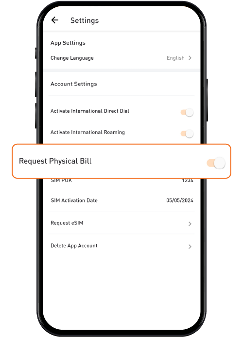 Postpaid Postpaid Physical Bill Statement 4 Image U Mobile
