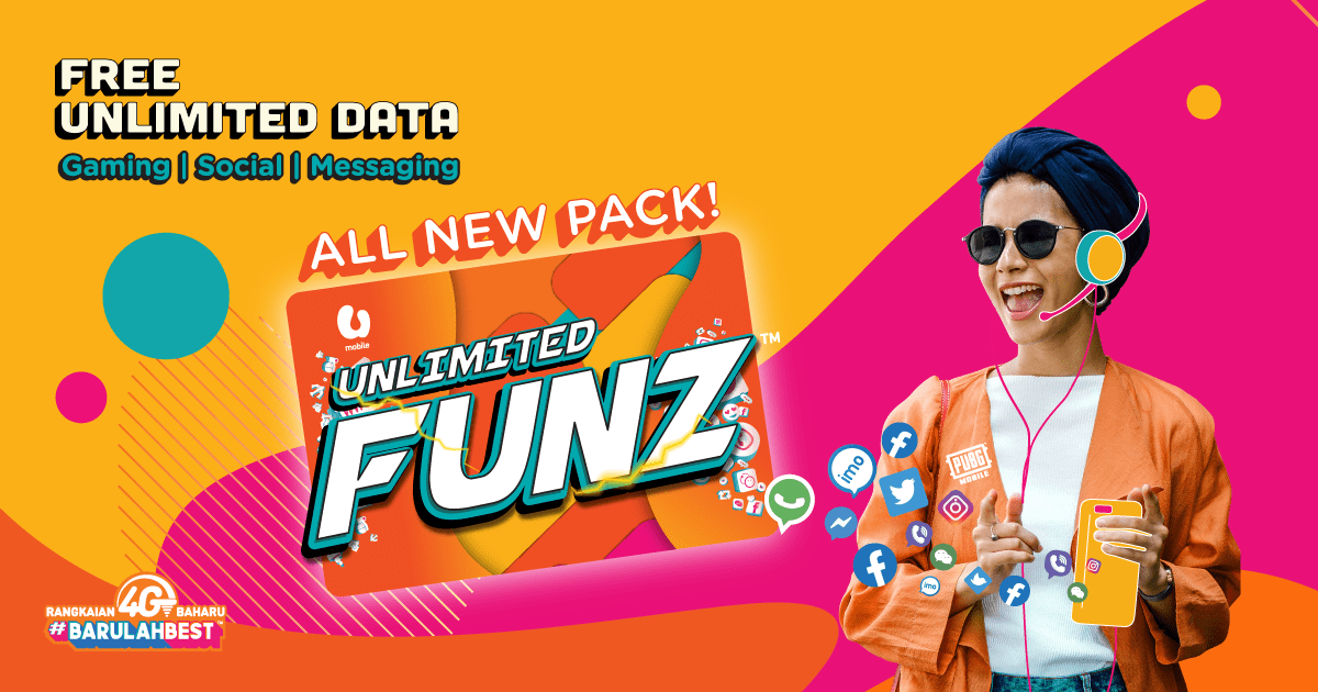 U Mobile Unlimited Data With Unlimited Funz Starter Pack